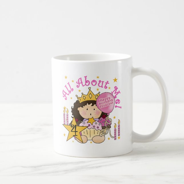 Princess All Om Me 4e födelsedagen Tshirts Kaffemugg (Höger)