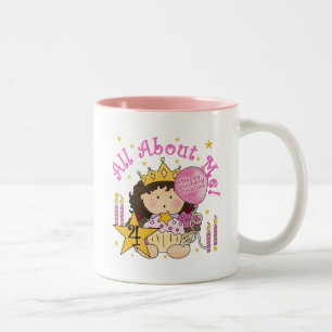 Princess All Om Me 4e födelsedagen Tshirts Två-Tonad Mugg