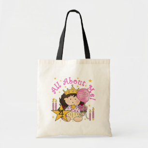 Princess All Om Me 4e födelsedagen Tshirts Tygkasse