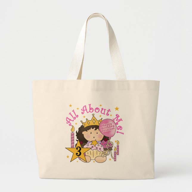 Princess Allt om mig Tshirts Jumbo Tygkasse (Framsidan)