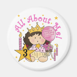 Princess Allt om mig Tshirts Magnet