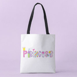 Princess Alphabet Bright Colorful Tygkasse
