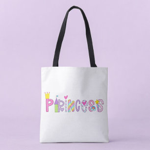 Princess Alphabet Bright Colorful Tygkasse
