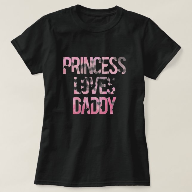 Princess Älska Pappa Skjorta T-shirt (Design framsida)