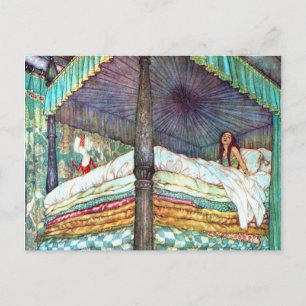 Princess and Pea Print - Fairy Tale Hans Ander Vykort