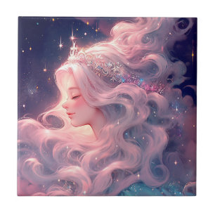 Princess Anime Girl av Stars Kakelplatta