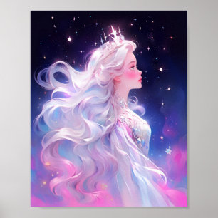 Princess Anime Girl av Stars Poster