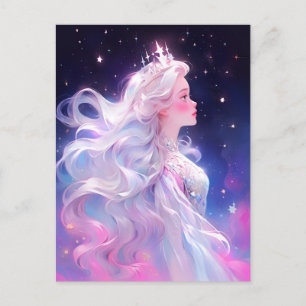 Princess Anime Girl av Stars Vykort