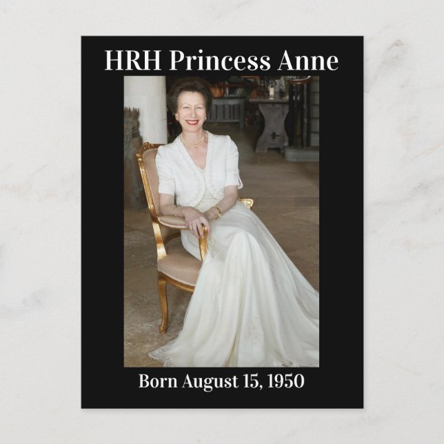 Princess Anne, född den 15 augusti 1950 Vykort (Framsida)