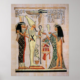 Princess Approacher Osiris, Isis and Nephtys Poster