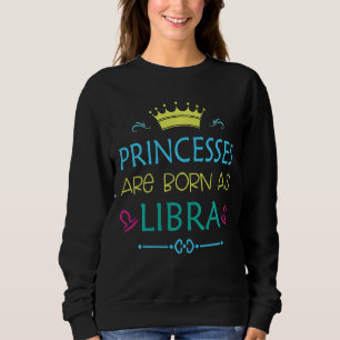 Princess är född som Libra Funny Libra Zodiac T Shirt