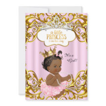 Princess är på väg till Baby Shower Rosa Ethnic