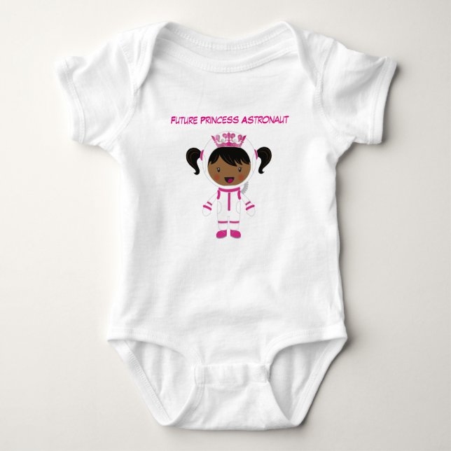 Princess Astronaut Baby Bodykostym T-shirt (Framsida)