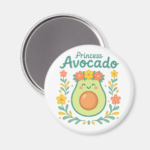 Princess Avocado Magnet