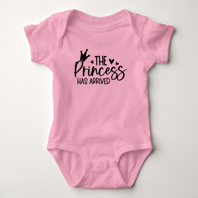 Princess Baby Bodykostydräkt T Shirt (Framsida)