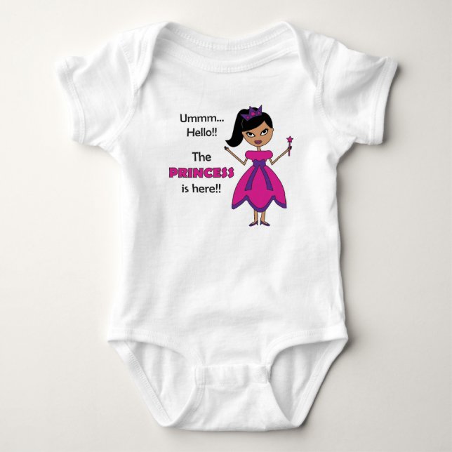 Princess Baby Jersey Bodykostym - flicka 4 T-shirt (Framsida)