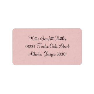 Princess Baby Shower Adressetikett