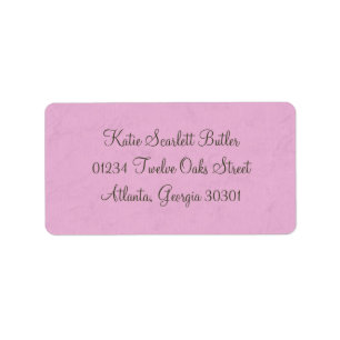 Princess baby shower adressetikett