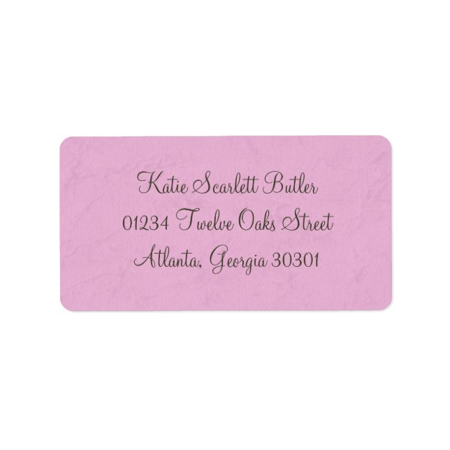 Princess Baby Shower Adressetikett (Framsidan)