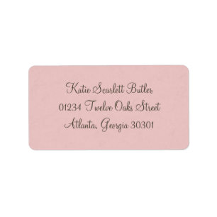 Princess baby shower adressetikett