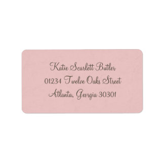 Princess Baby Shower Adressetikett
