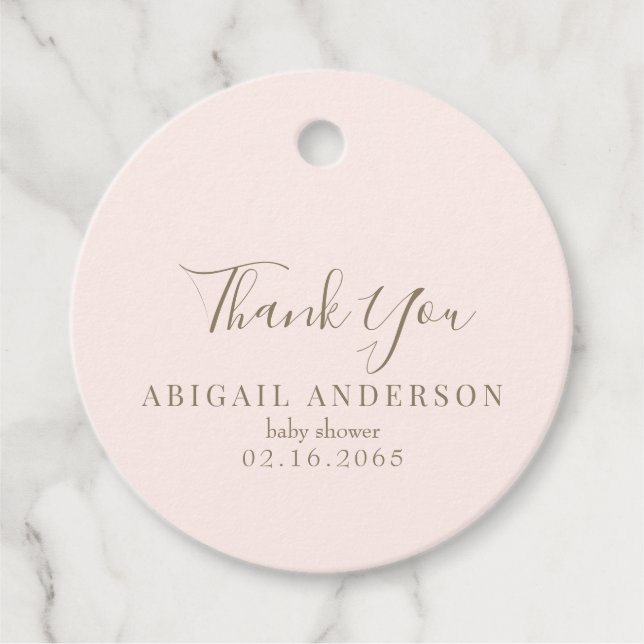  princess Baby Shower Gåvor Etiketter (Framsida)