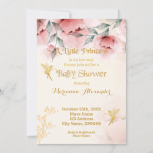 Princess Baby Shower-inbjudan Inbjudningar