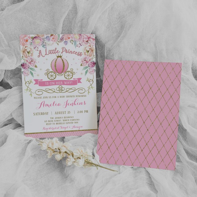 Princess Baby Shower-inbjudan Inbjudningar (Skapare uppladdad)