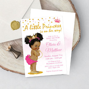 Princess Baby Shower-inbjudan, Little Princess Inbjudningar