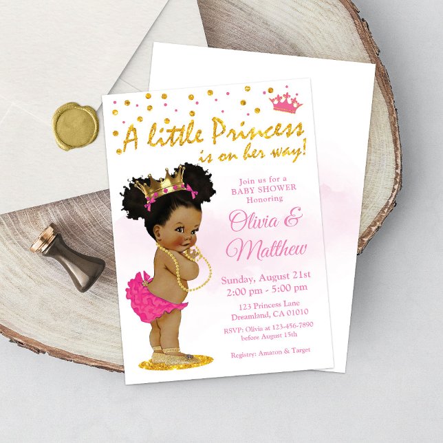 Princess Baby Shower-inbjudan, Little Princess Inbjudningar (Skapare uppladdad)
