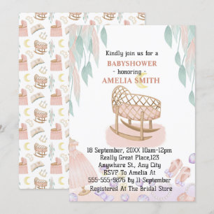 Princess Baby Shower Inbjudningar
