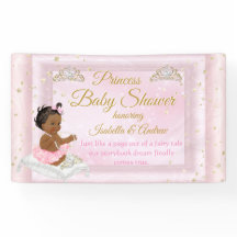 Princess Baby Shower Tiara Rosa Ethnic