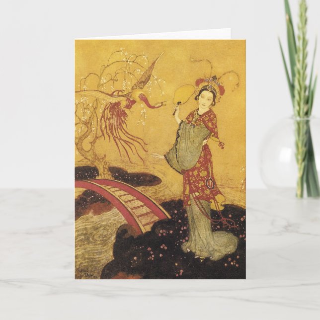 Princess Badoura Dulac Konst Kort (Framsida)