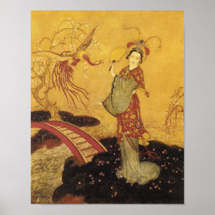 Princess Badoura från Edmund Dulac Poster