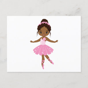 Princess Ballerina Inbjudan Vykort