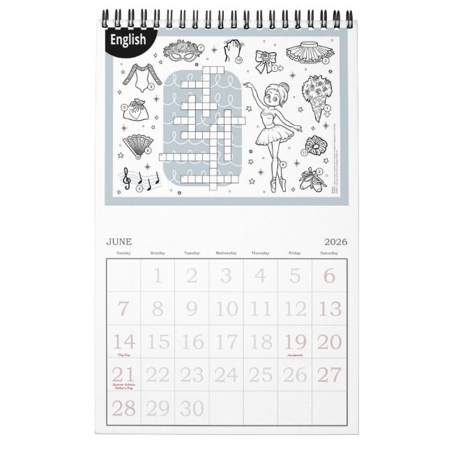 Princess Ballerina Kalender (Jun 2026)