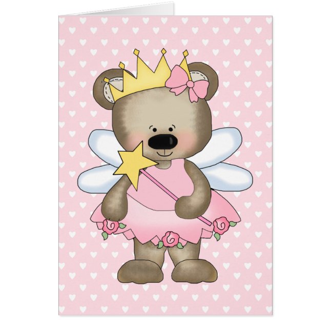 Princess Bear Blank Card OBS Kort (Framsidan)