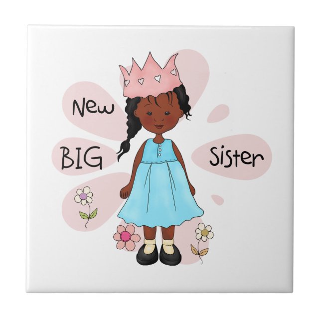 Princess Big Sister African Kakelplatta (Framsidan)