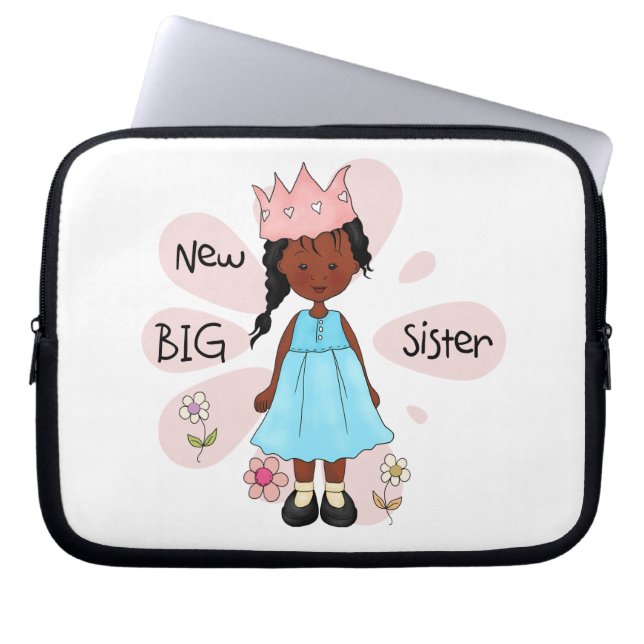 Princess Big Sister African Laptop Sleeve (Framsidan)