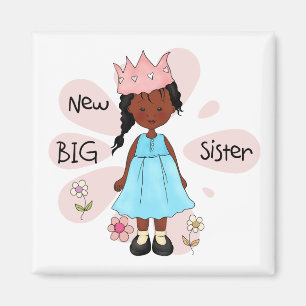 Princess Big Sister African Magnet