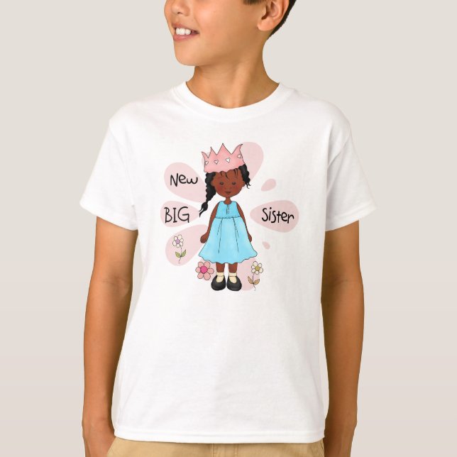 Princess Big Sister African T Shirt (Framsida)
