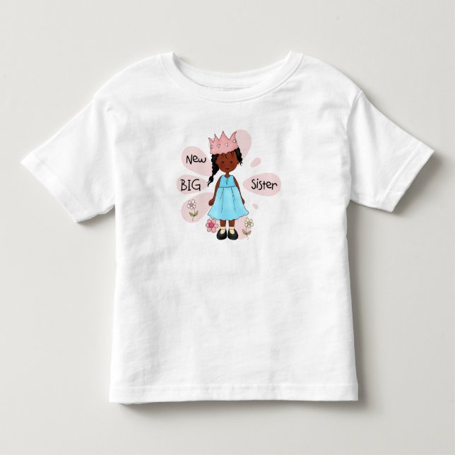 Princess Big Sister African T-shirt (Framsida)