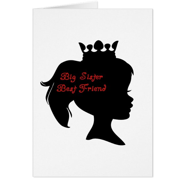 Princess Big Sister Best Friend OBS Kort (Framsidan)
