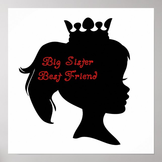 Princess Big Sister Best Friend Poster (Framsidan)
