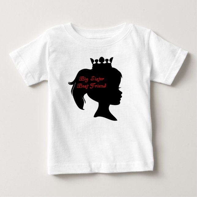 Princess Big Sister Best Friend T-shirt (Framsida)