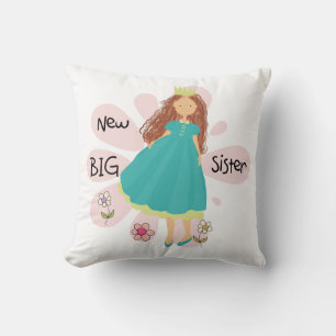Princess Big Sister Brown Hair Kudde