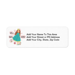 Princess Big Sister Brown Hair Returadress Etikett