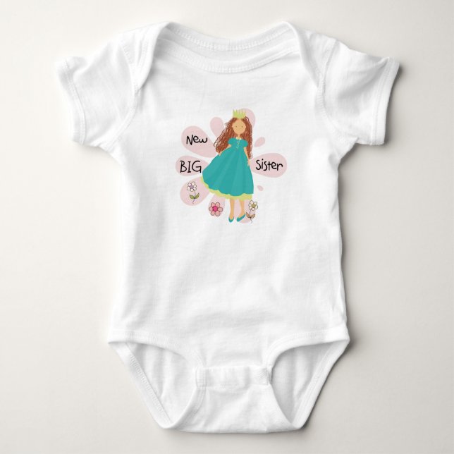 Princess Big Sister Brown Hair Tee (Framsida)