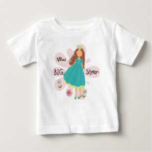Princess Big Sister Brown Hair Tee
