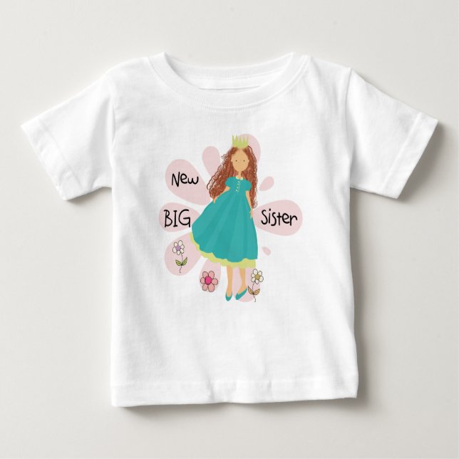 Princess Big Sister Brown Hair Tee (Framsida)
